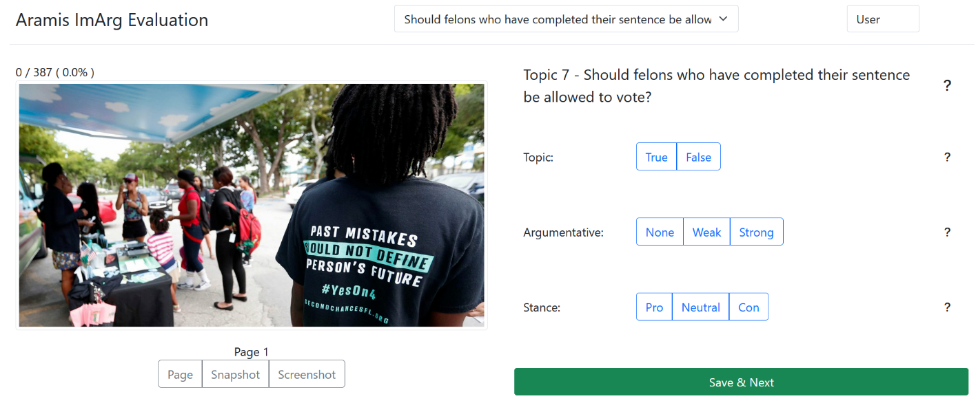 Preview image for Aramis at Touché 2022: Argument Detection in Pictures using Machine Learning